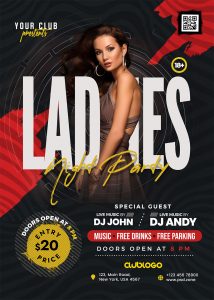 Ladies Night Party Event Flyer PSD - PSD Zone