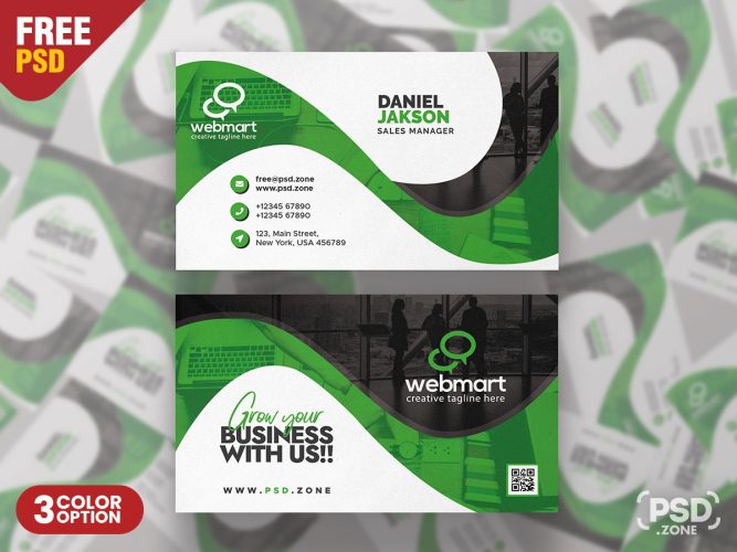 business card psd template free business cards zone