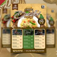 Restaurant Food Business Menu Flyer PSD Template