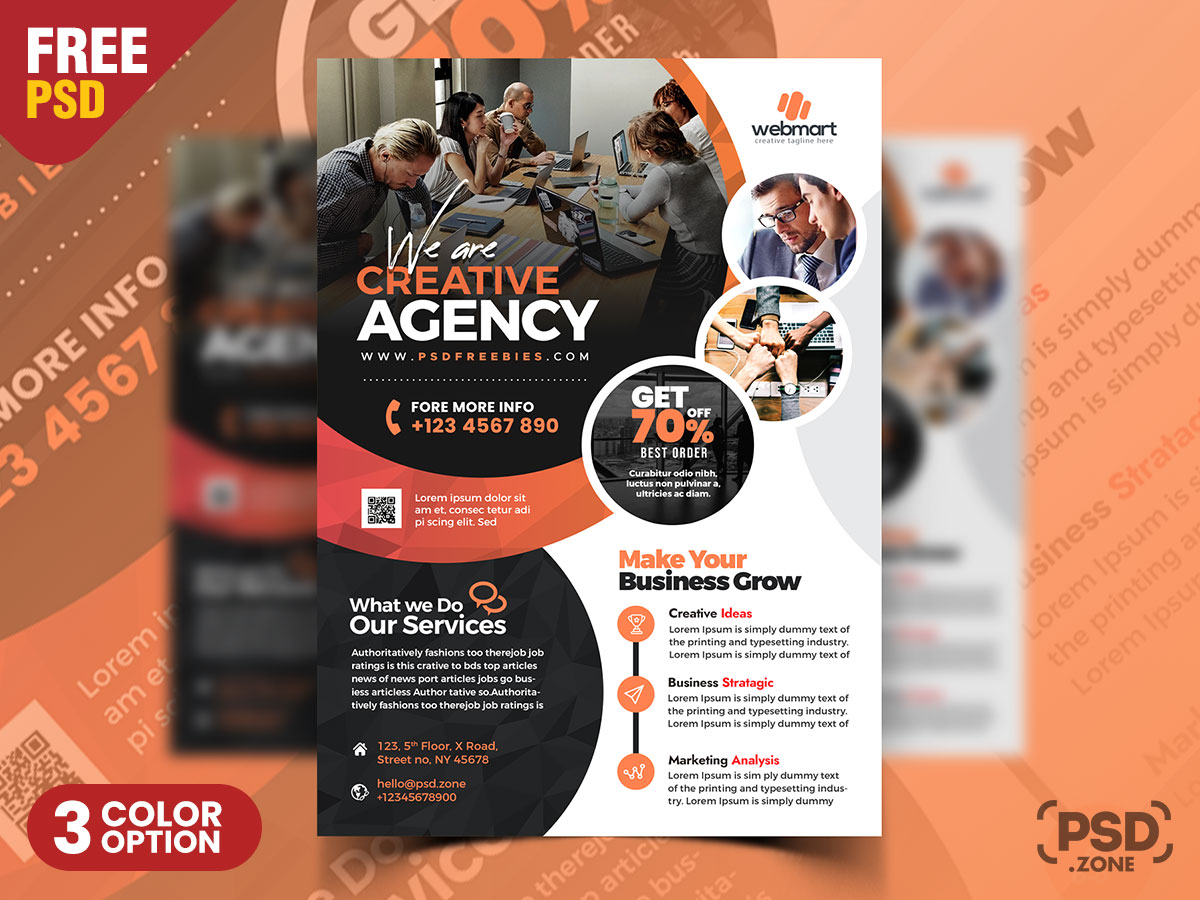 Business Corporate Flyer Template PSD PSD Zone