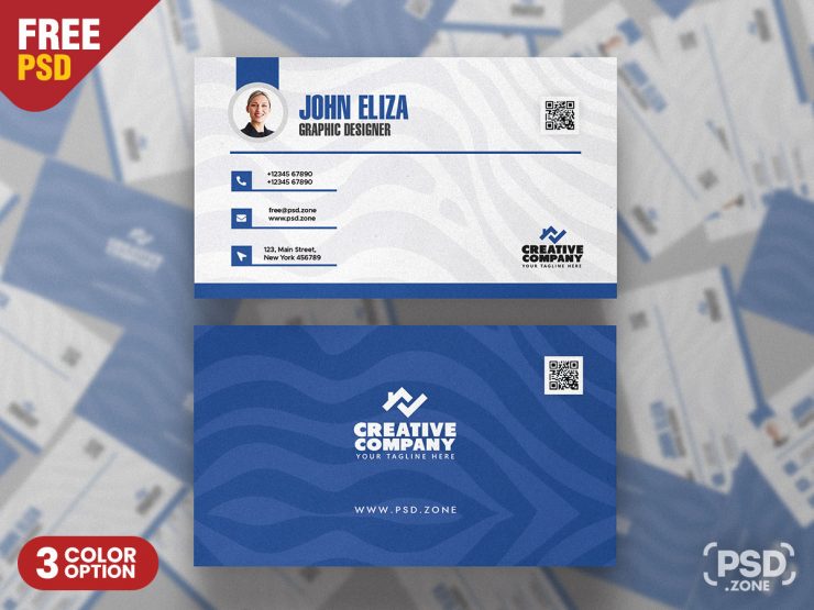 Professional Clean Business Card PSD Templates