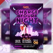 Club Music Event Party Invitation Flyer PSD