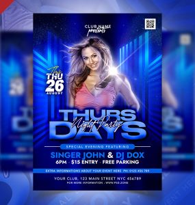 Creative Friday Music Party Flyer Design PSD