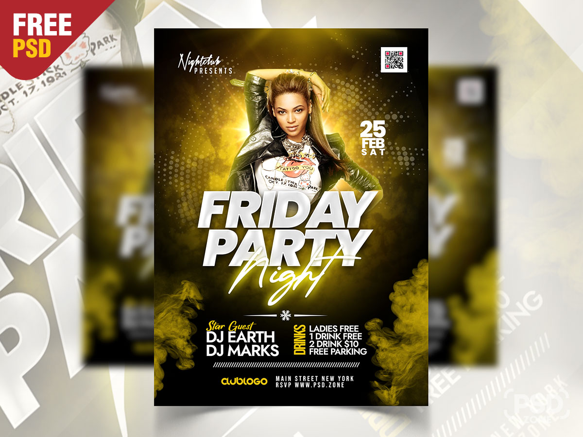 Kings Night Flyer Template - Party Flyers for photoshop