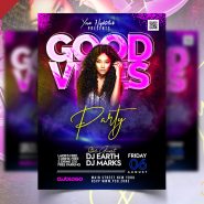 Night Club Party Celebration Flyer Template PSD