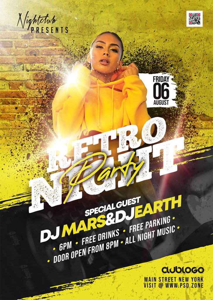 Night Club Party Flyer Design PSD