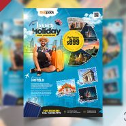 Holiday Travel Business Flyer PSD Template