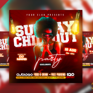 Sunday Chillout Party Exclusive Social Post PSD