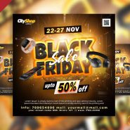 Black Friday sale social media post PSD