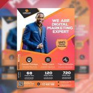 Premium Corporate Marketing Agency Flyer PSD Template