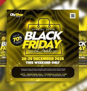 Black Friday Deal social media post PSD