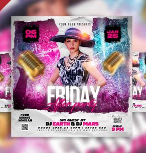 Friday after party social media post PSD