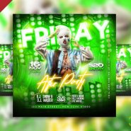 Friday after party event instagram post PSD