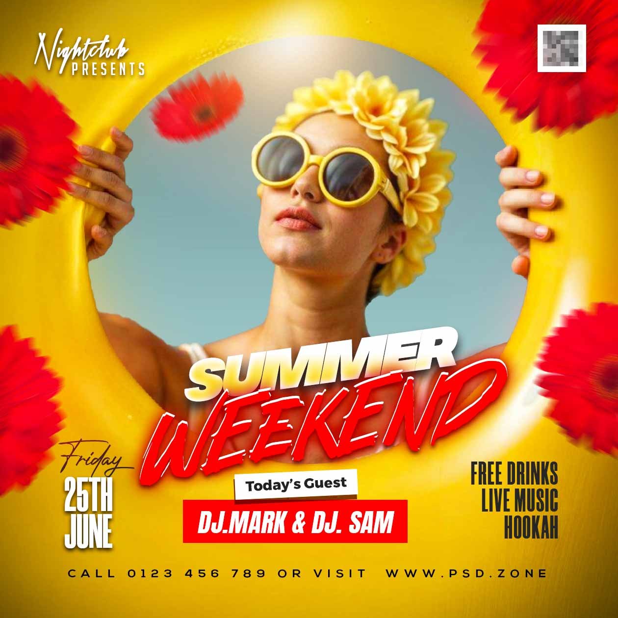 Summer weekend party social media post PSD – PSD Zone